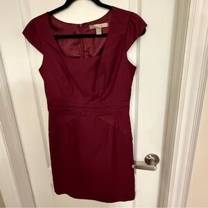Forever 21 Deep Red Cap Sleeve Mini Dress